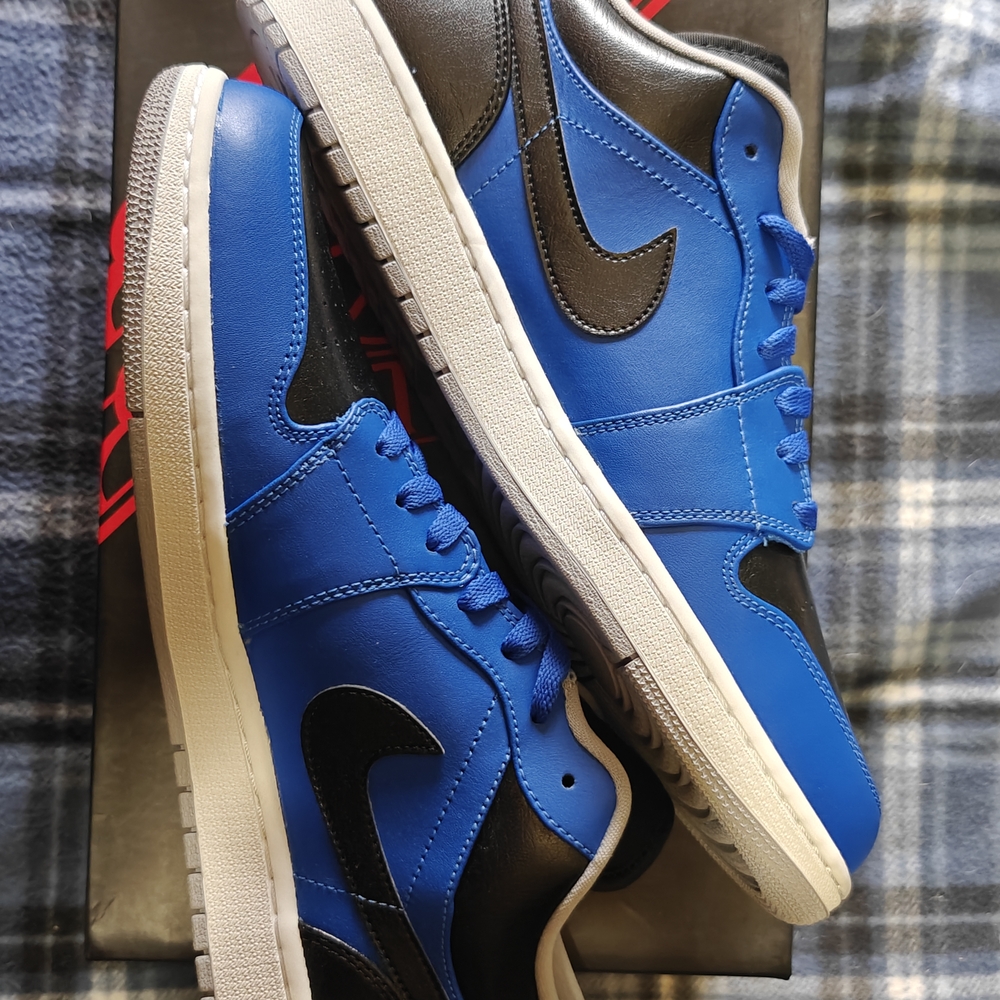 Air Jordan 1 low sport blue/Grey-Black 553558-402